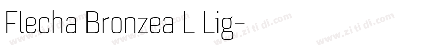 Flecha Bronzea L Lig字体转换